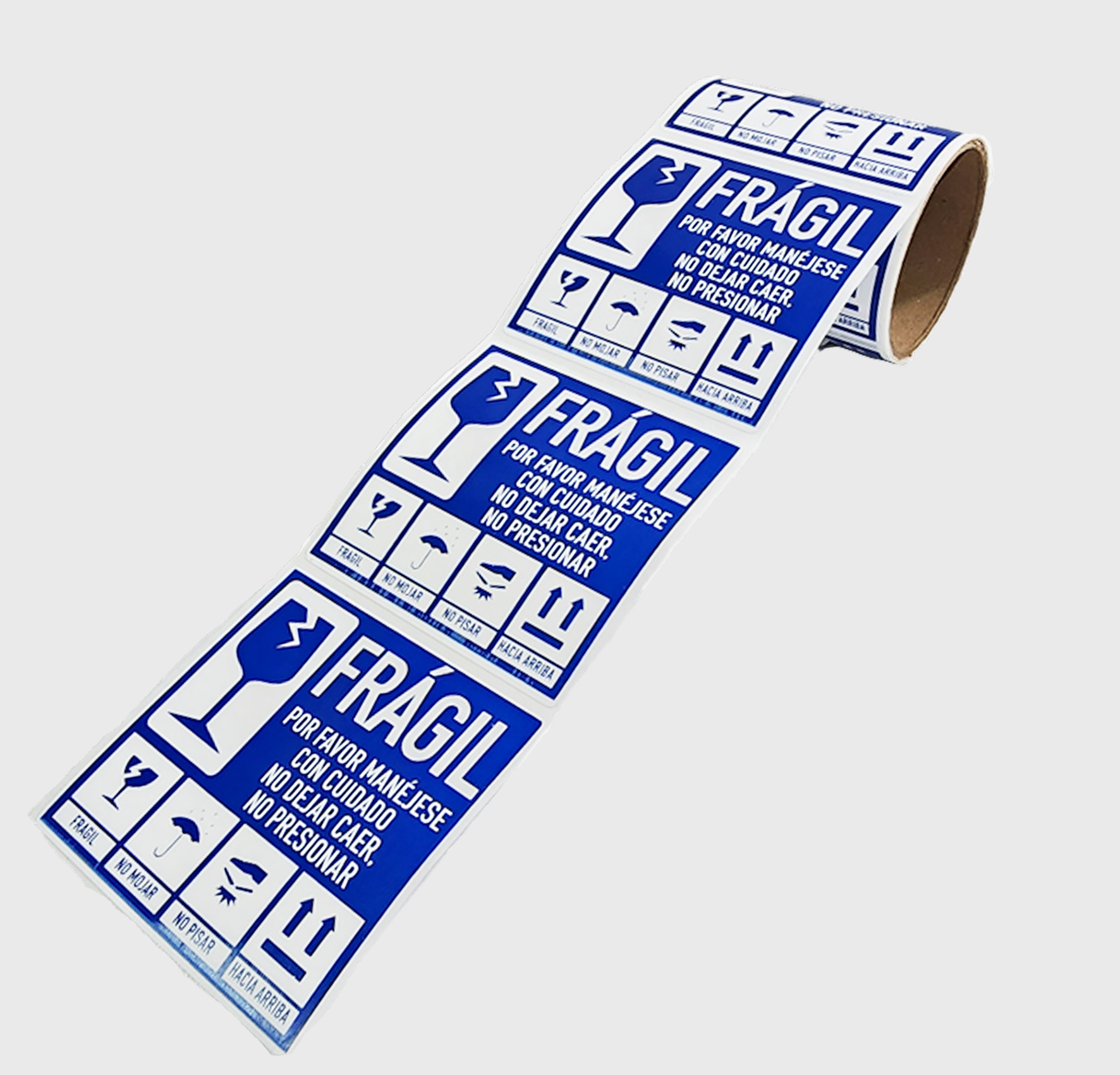 Rollo de 300 Stickers 'Frágil' para Emprendedores