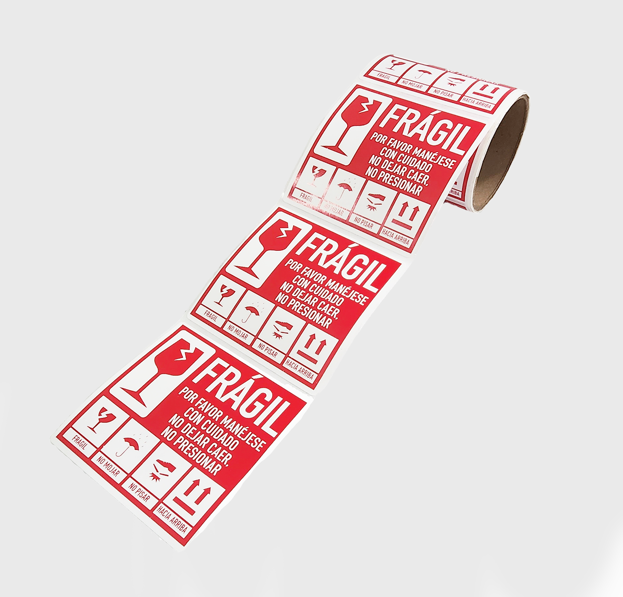 Rollo de 300 Stickers 'Frágil' para Emprendedores