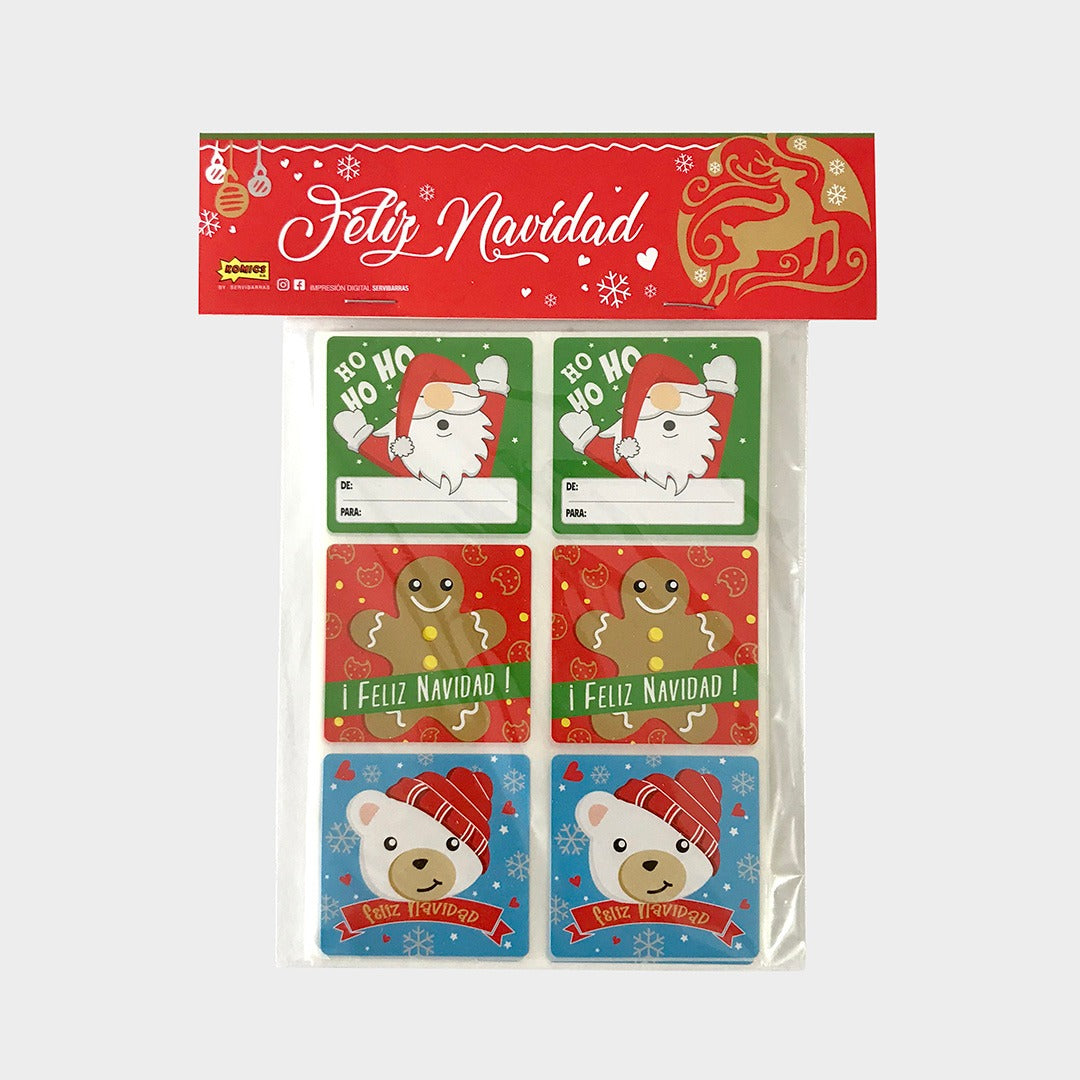 Set por 48 Stickers para Regalos