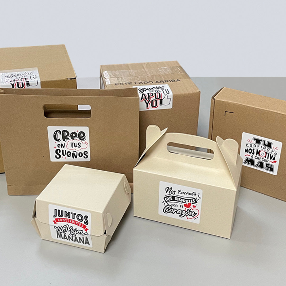 Rollo x 150 Stickers de Lettering para tus Empaques