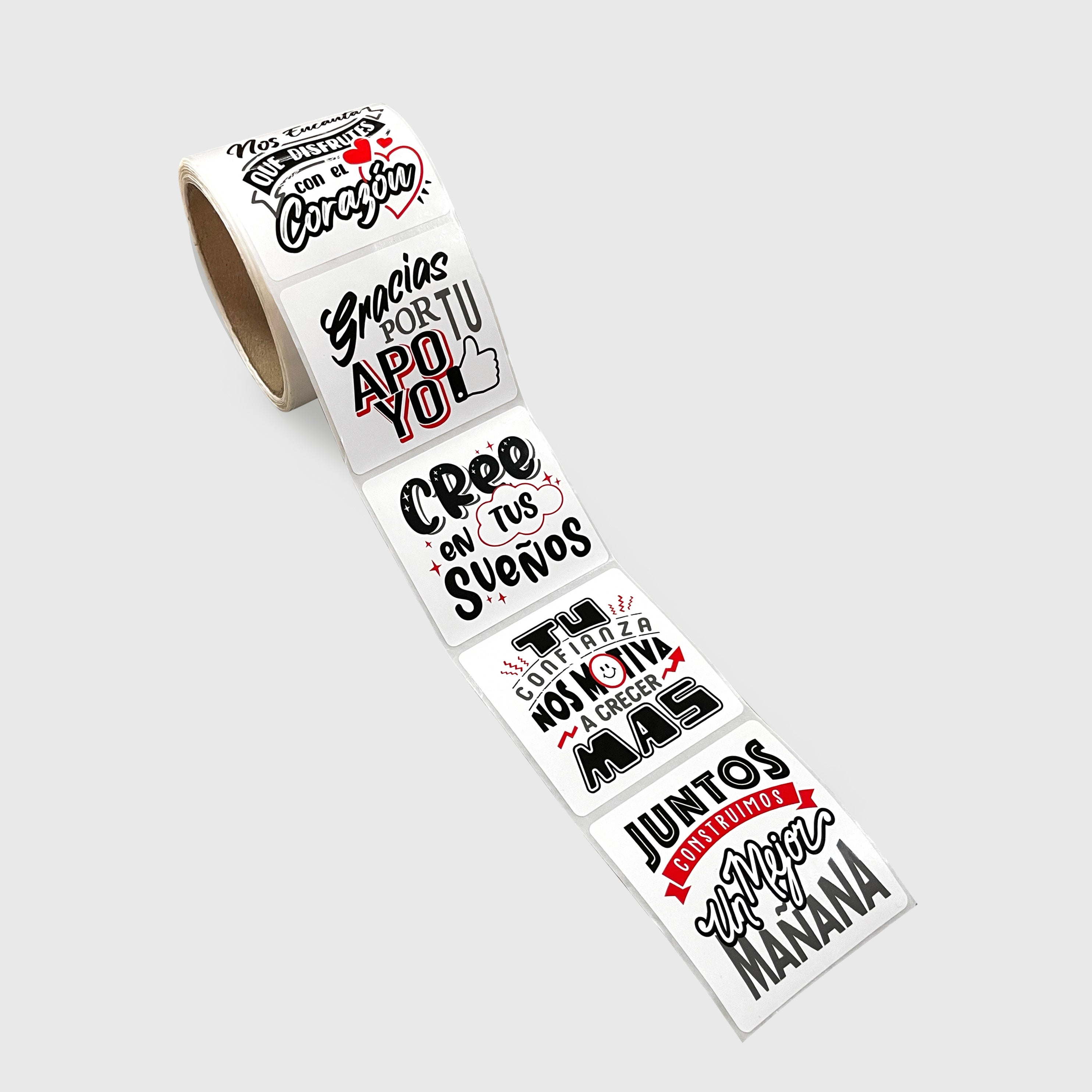 Rollo x 150 Stickers de Lettering para tus Empaques