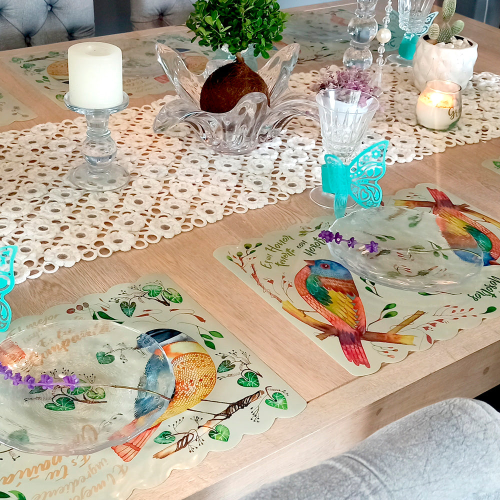 Individuales pájaros