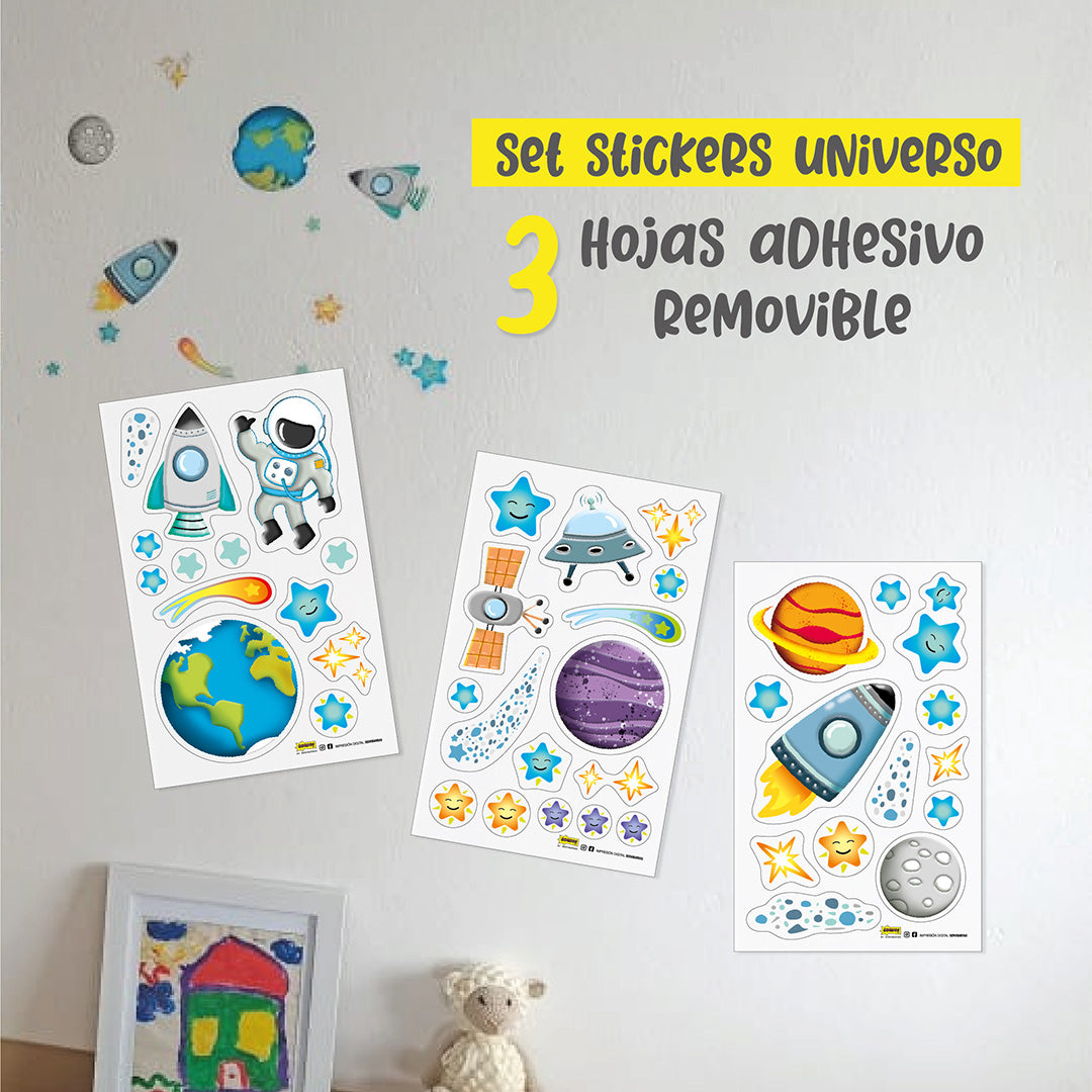 Set x 3 Hojas de Universo