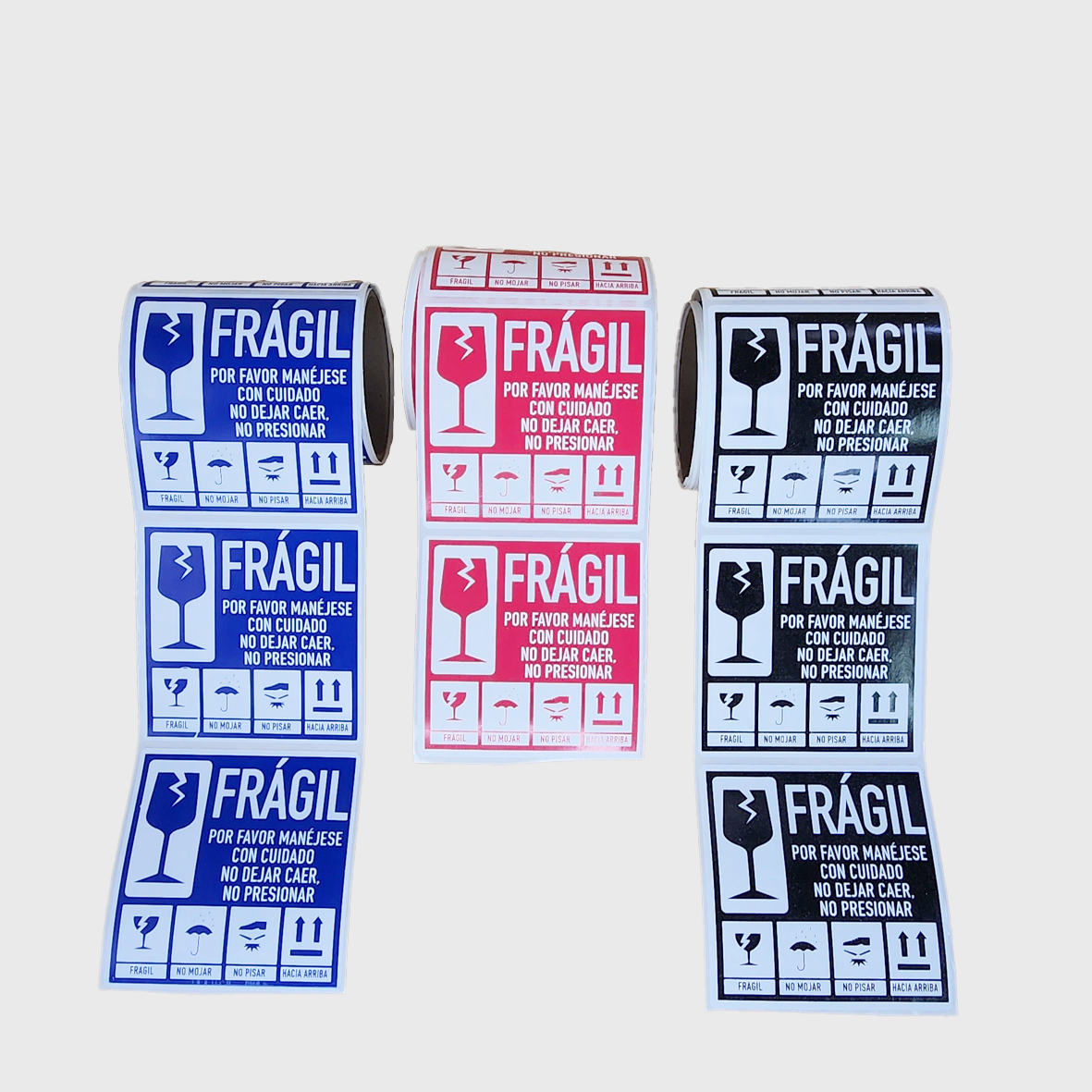 Rollo de 300 Stickers 'Frágil' para Emprendedores