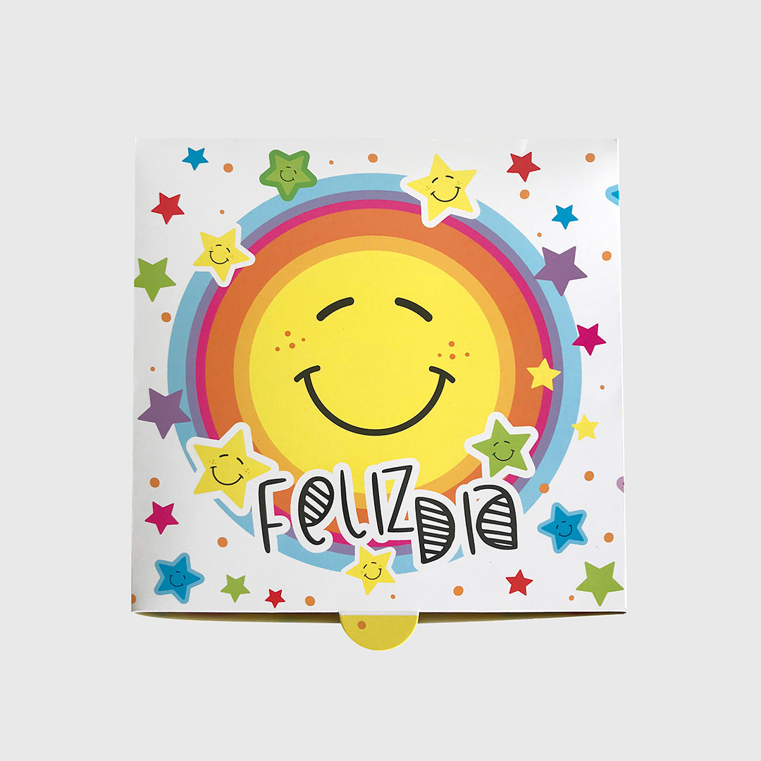 Caja de Regalo Feliz Día Multicolor