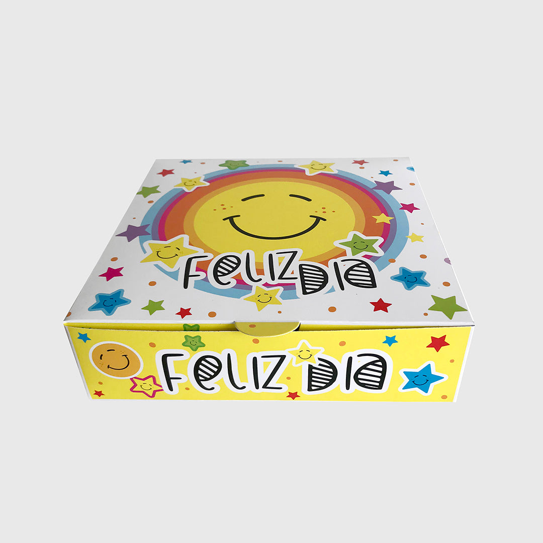 Caja de Regalo Feliz Día Multicolor