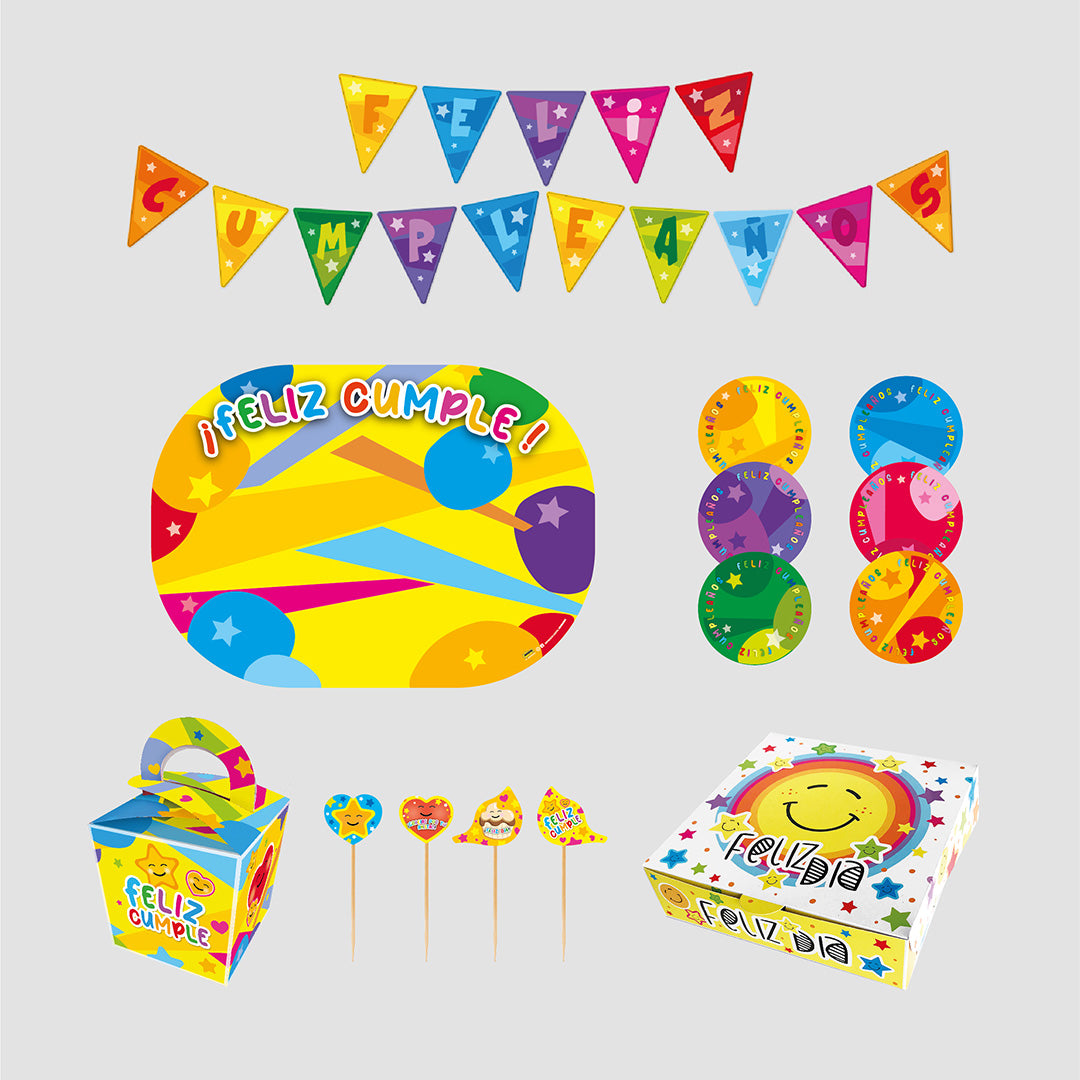 Kit Especial de Cumpleaños Multicolor